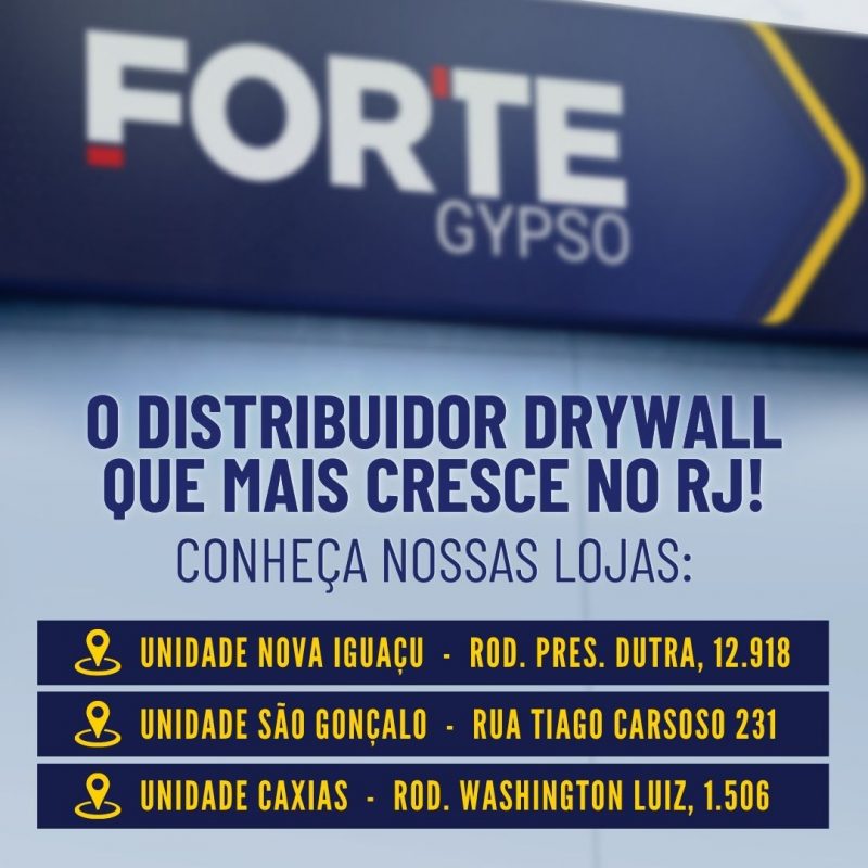 Lojas Fortegypso no Rio de Janeiro